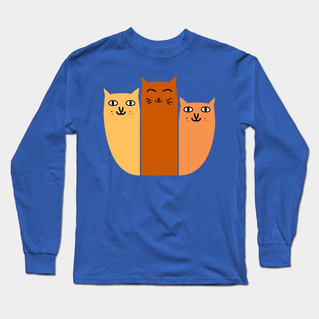 Cuddle Puddle Of Cats Long Sleeve T-Shirt by Brobocop